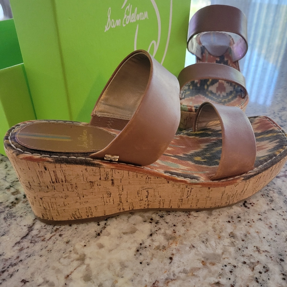 Sam Edelman Alissa Saddle Leather Wedges